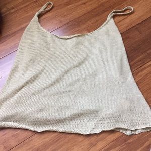 size large polyester crop top